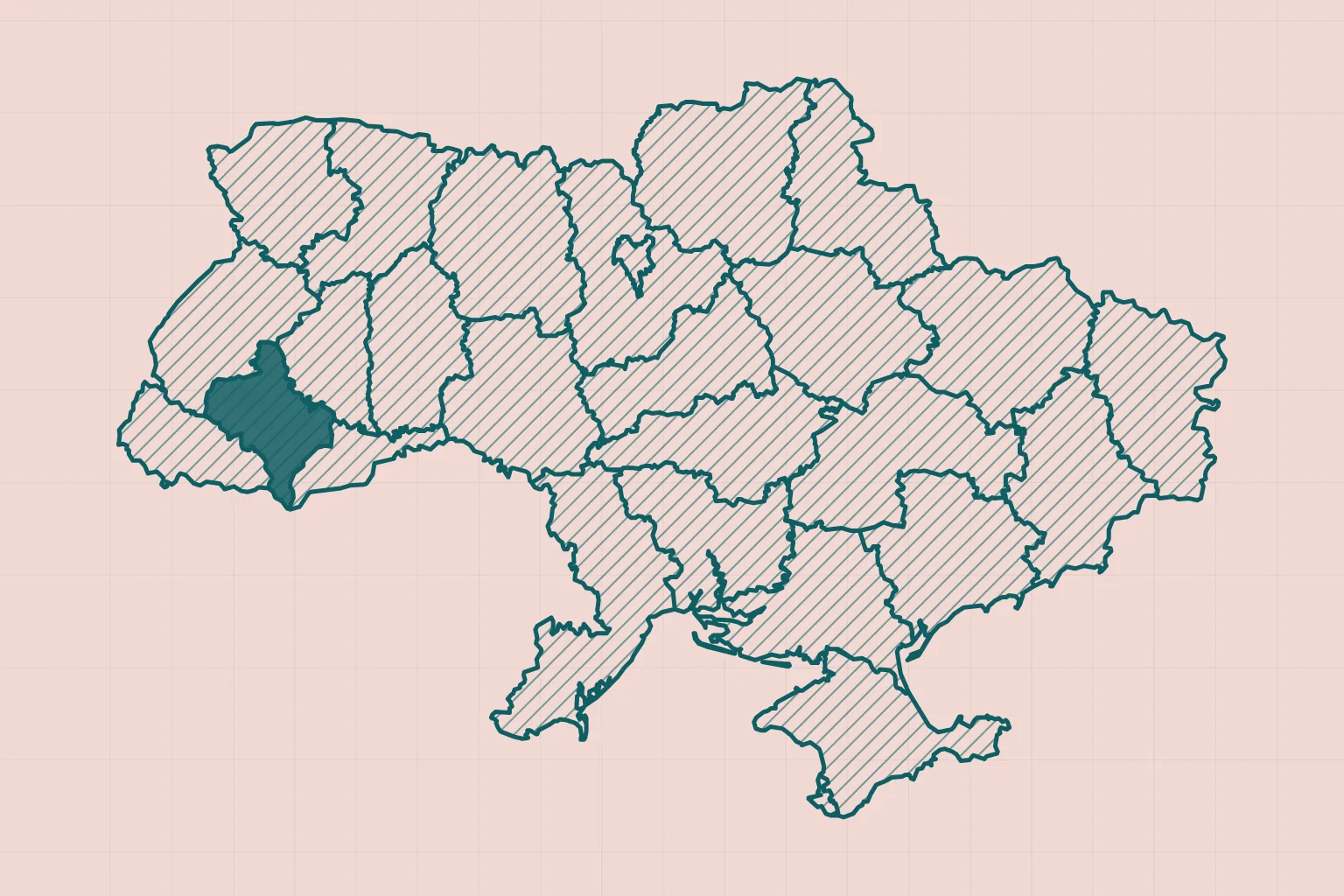 Схема України з областями, Автономною Республікою Крим і Севастополем (контур Natural Earth)