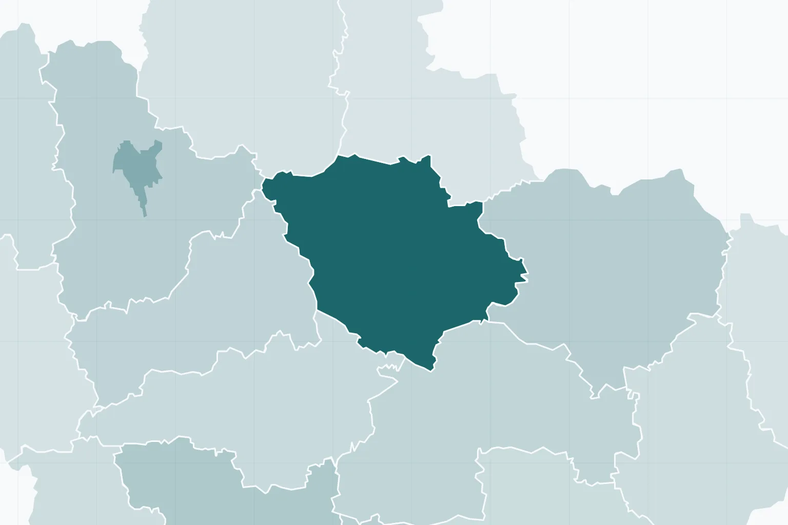 Полтавська область на мапі України
