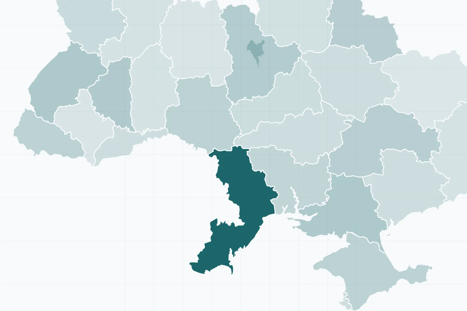Одеська область на мапі України