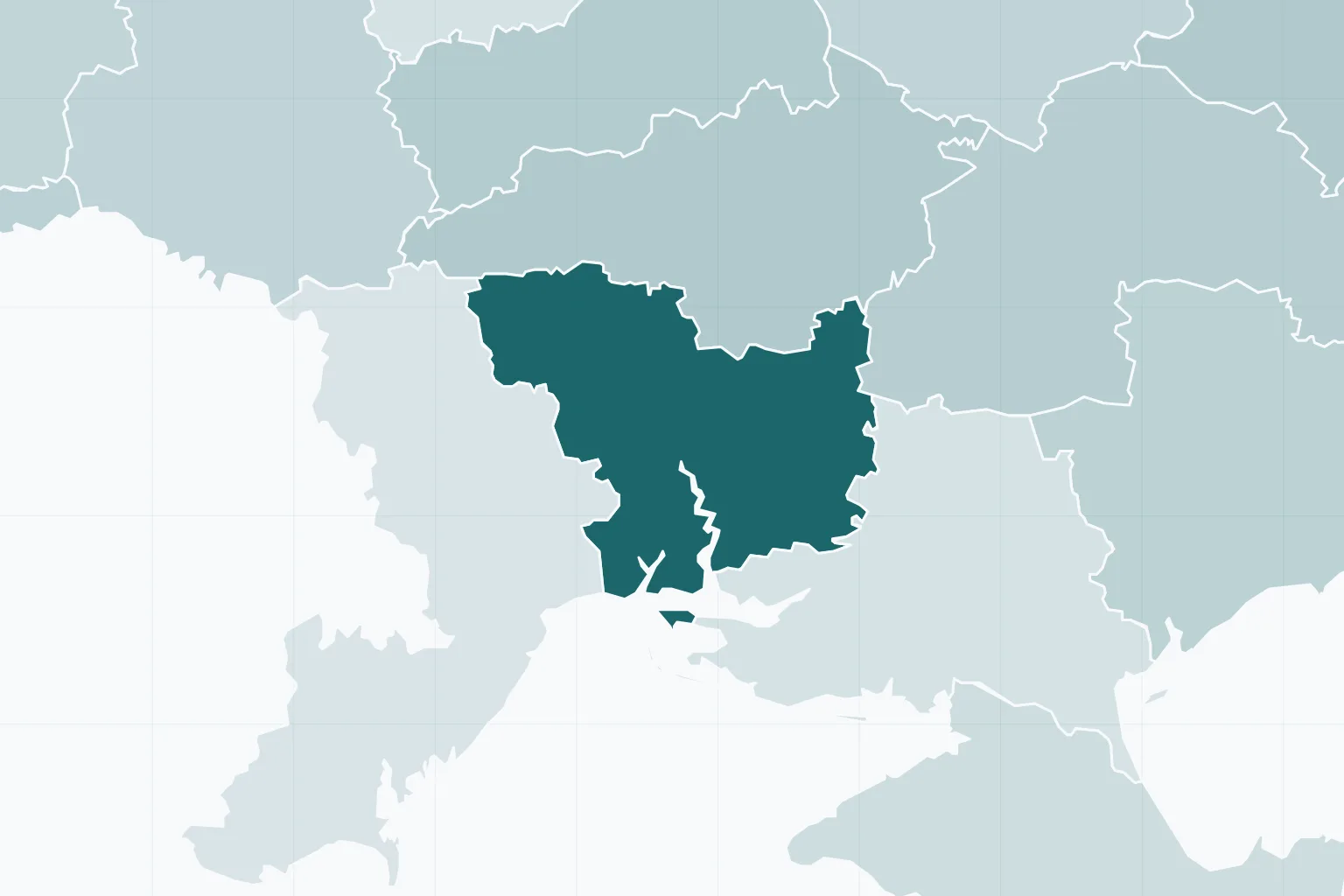 Николаевская область на карте Украины